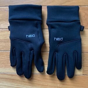 NWOT HEAD Large Kid's Touchscreen Gloves (Black/Gray Reflective)